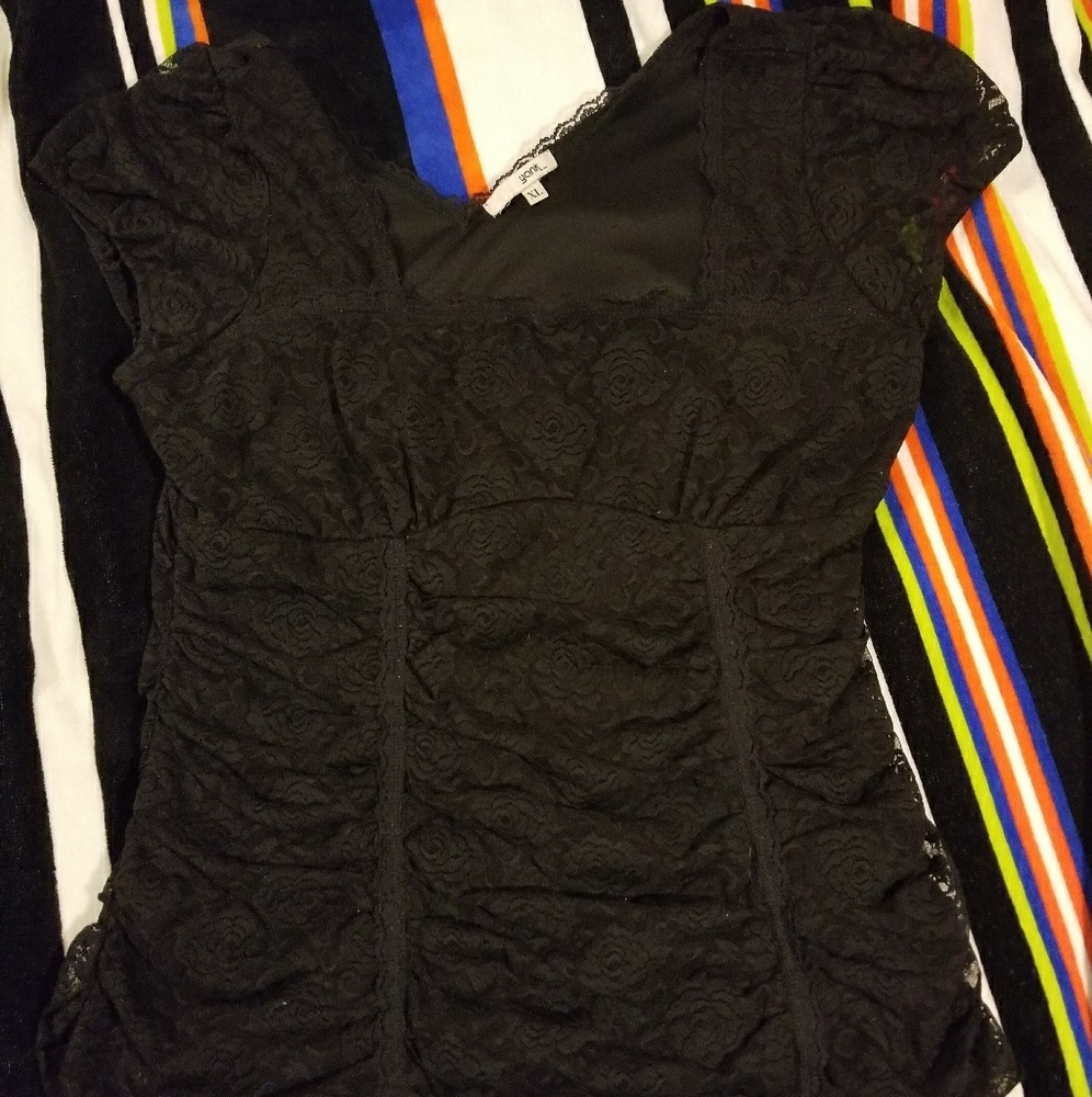 Black Lace Top